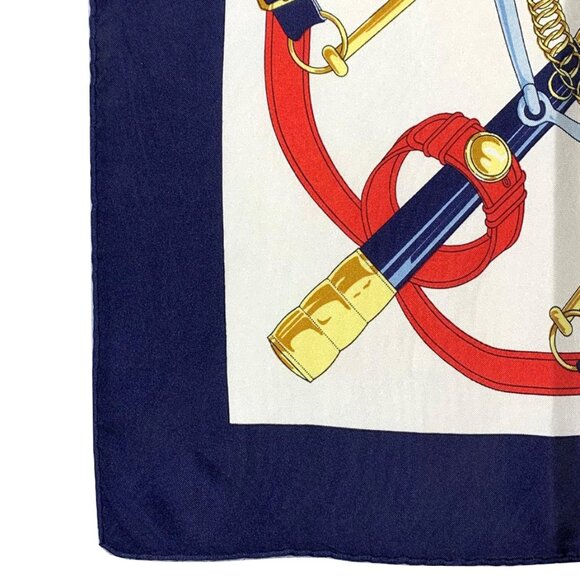 VINTAGE HERMES Experion D'Or Silk Scarf - Picture 4 of 10